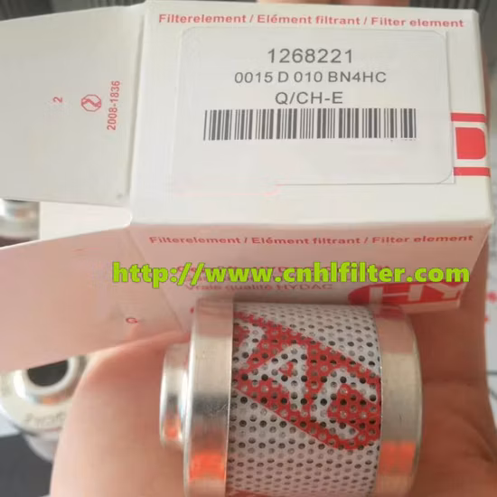 Fabricant chinois de remplacement Hyd 0015D010bn4hc 1268221, filtre à huile, cartouche hydraulique, filtre à huile pour turbine à vapeur